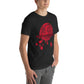 Unisex t-shirt drip red swirl