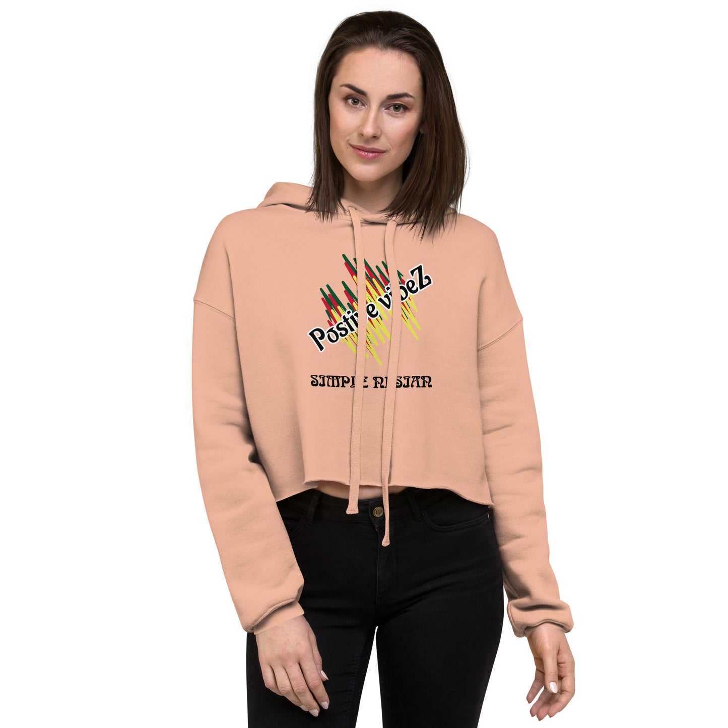 Crop Hoodie Postive Vibez